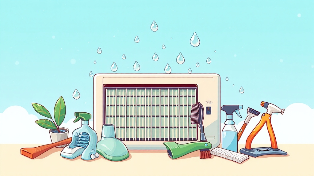 필터 청소 & 세척 방법 (cartoon 스타일)