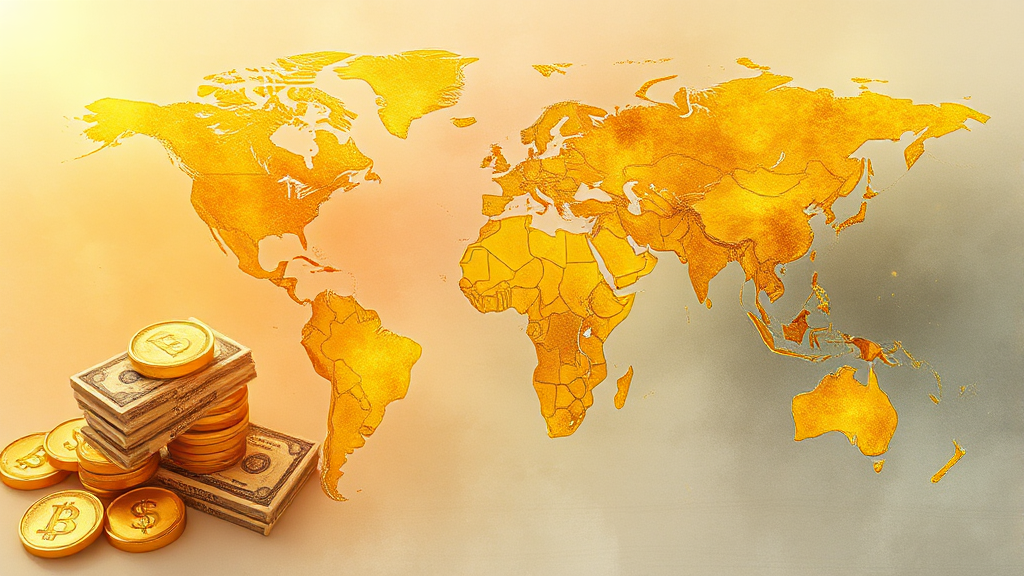 금 가격 변동의 핵심 요인 (watercolor 스타일)