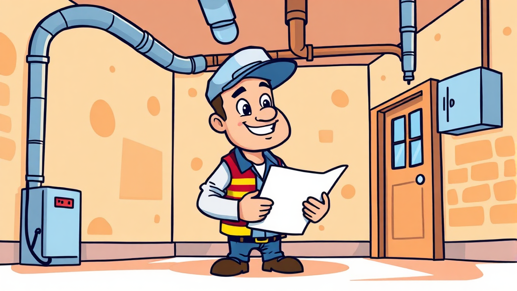 누수 원인 파악부터 수리까지, 보험 처리 절차 완벽 가이드 (cartoon 스타일)