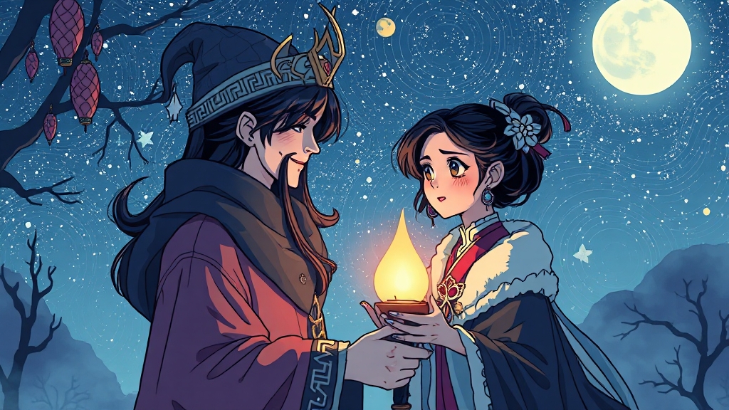 주요 등장인물 분석: 김우빈X수지 (illustration 스타일)
