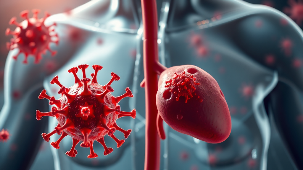 A형 간염 감염 경로 및 원인 (realistic 스타일)