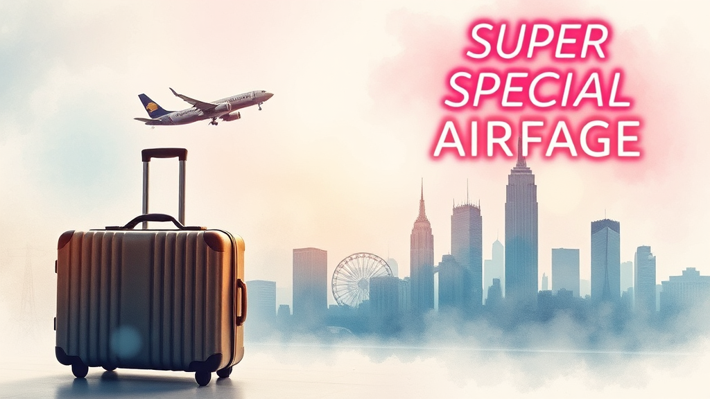 노선별 초특가 항공권 가격 정보 (watercolor 스타일)