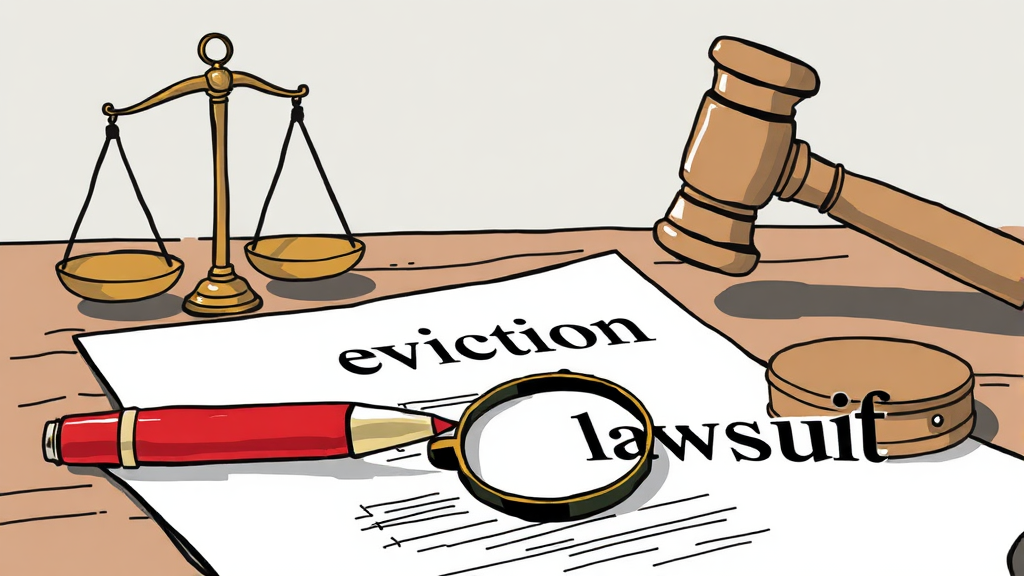 명도소송 전 준비: 내용증명 작성법 (illustration 스타일)