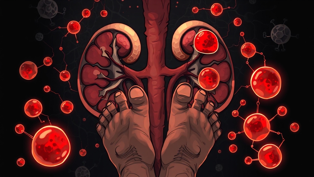 단백뇨와 신장 건강, 무슨 관계? (illustration 스타일)