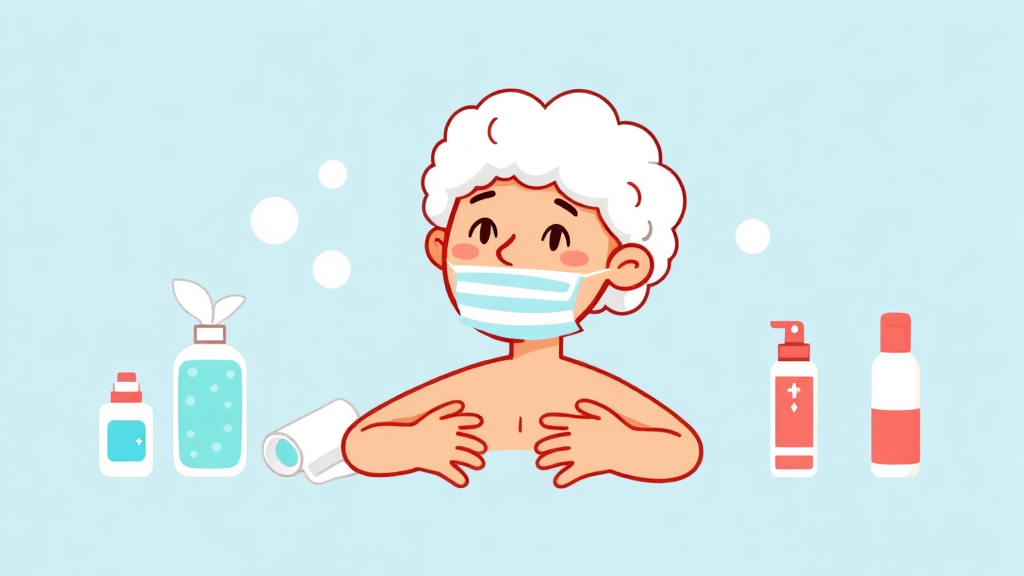 개인 위생용품 꿀팁 (cartoon 스타일)