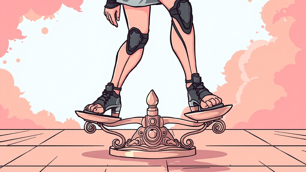 일상생활 속 무릎 건강 관리법 (cartoon 스타일)