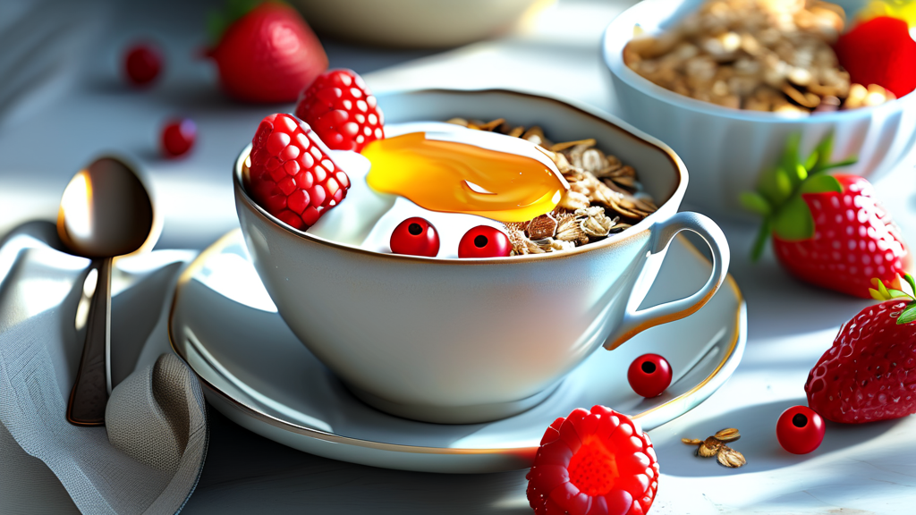 아가베 시럽과 함께하는 건강한 레시피 (realistic 스타일)