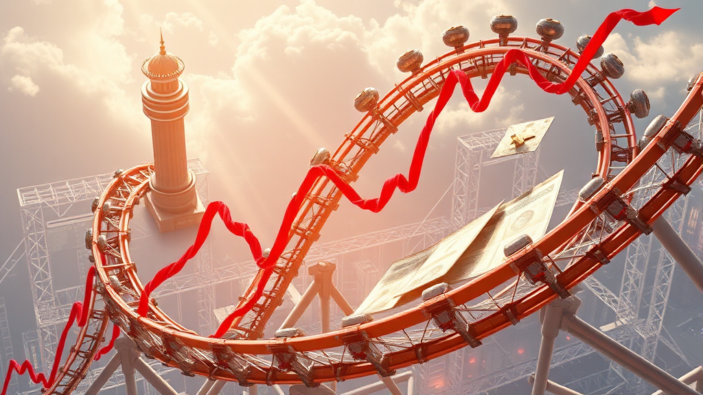 금융시장, 변동성 확대 (realistic 스타일)