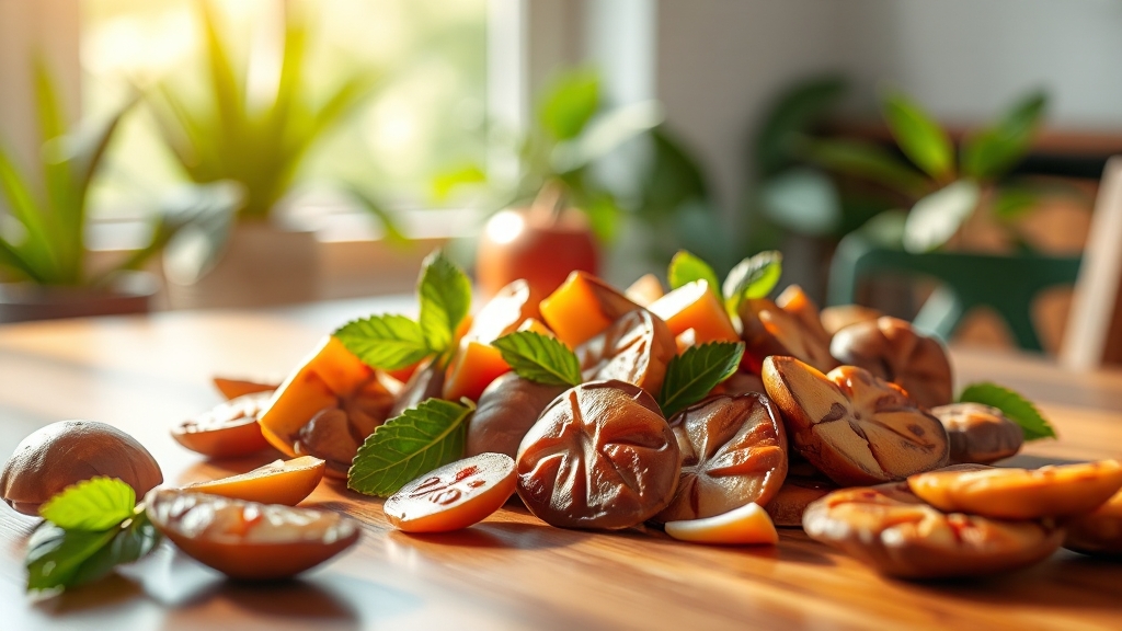 알밤 효능 & 활용법 (realistic 스타일)