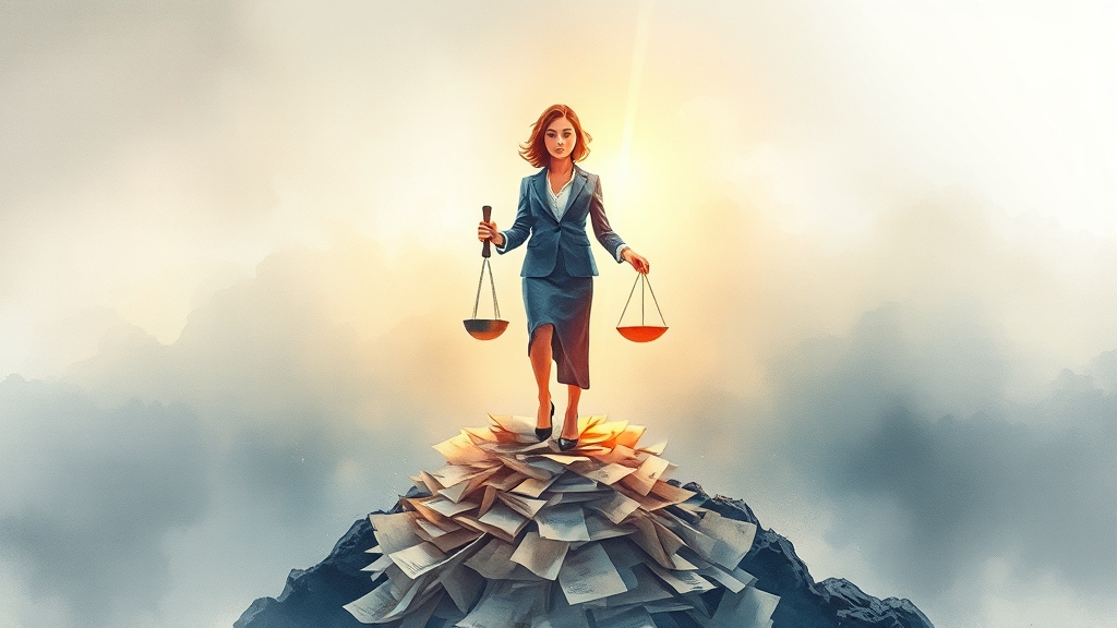 법적 해결책: 개인회생과 파산 (watercolor 스타일)