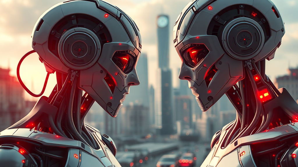 AI, 사회를 어떻게 바꿀까? (realistic 스타일)