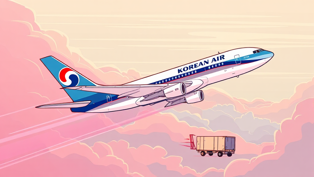 대한항공-아시아나 합병, 재무 성과는 어떻게 될까요? (illustration 스타일)