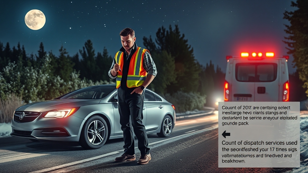 자동차 보험 긴급출동, 어떻게 이용할까? (realistic 스타일)