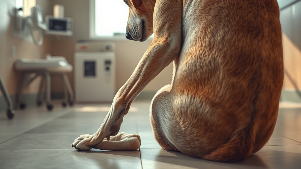 항문낭 문제 발생 시 대처법 (realistic 스타일)