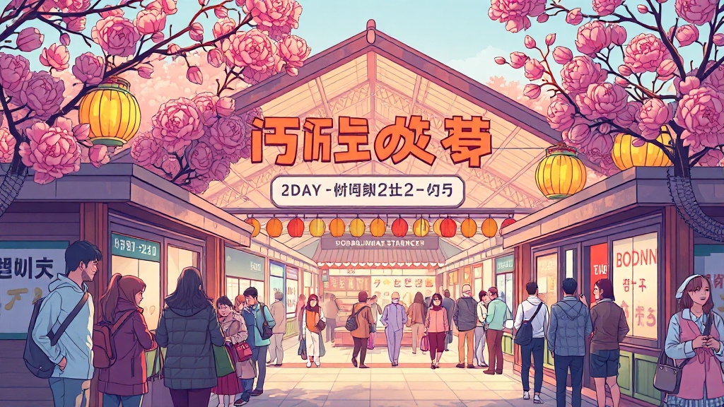 모란 5일장 가는 길 (illustration 스타일)