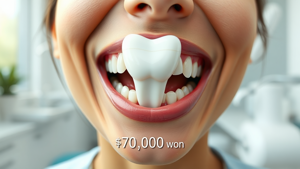 임플란트 비용, 얼마나 들까? (realistic 스타일)