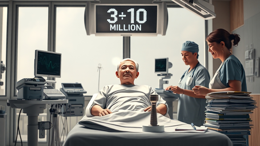 인공관절 수술 비용 상세 내역 (realistic 스타일)