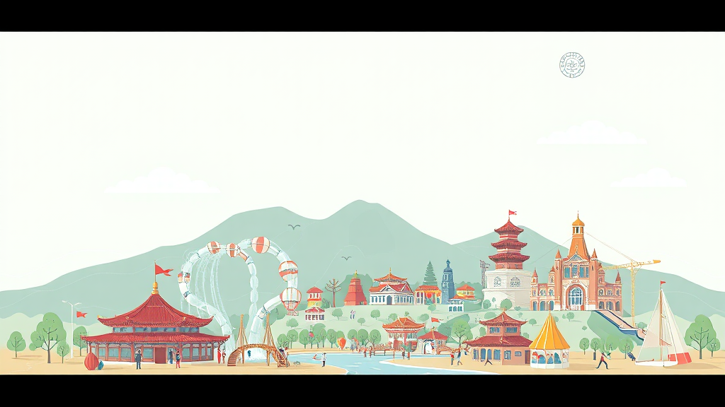 지역 경제 활성화 기대 (illustration 스타일)