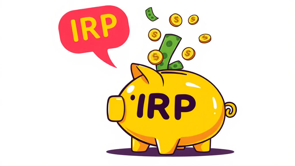 IRP 세액공제 한도 및 공제율 (cartoon 스타일)