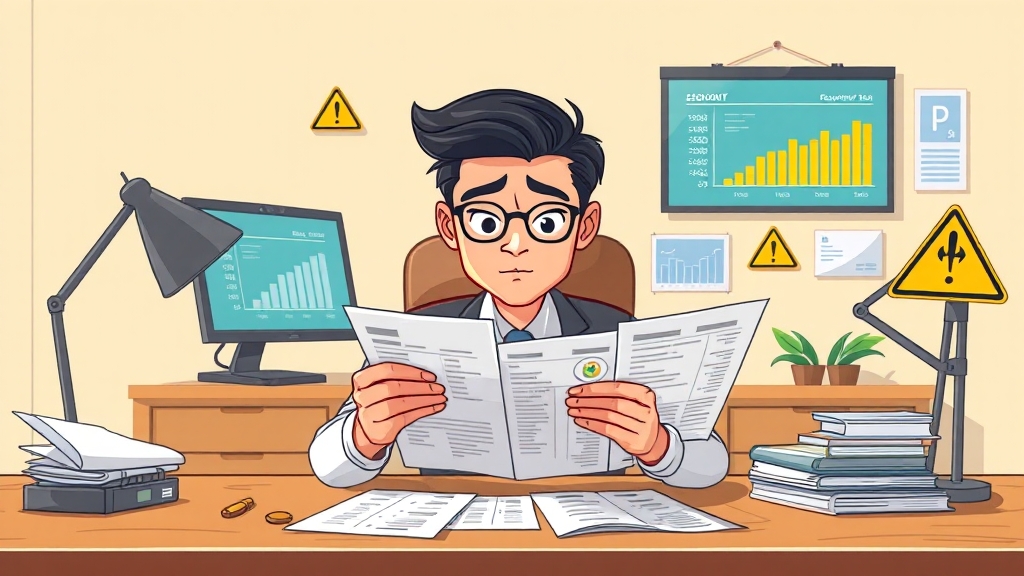 대출 시 주의사항 (cartoon 스타일)