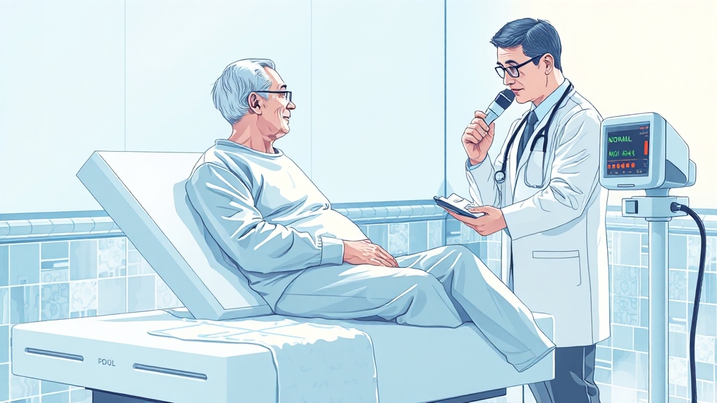 대장암, 어떻게 진단하나요? (illustration 스타일)