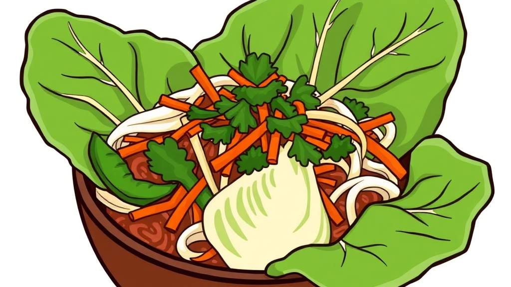 봄동 손질 및 겉절이 양념 비법 공개 (cartoon 스타일)