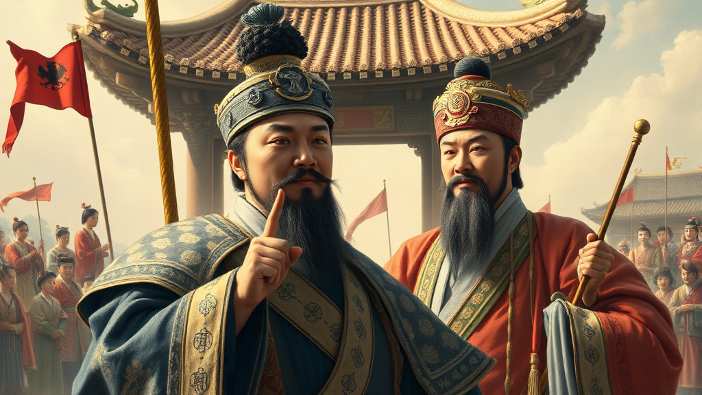 건국의 기틀을 다지다: 태조부터 성종까지 (realistic 스타일)