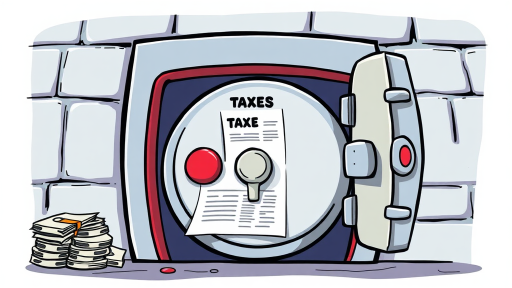 통장 압류, 왜 일어날까? (cartoon 스타일)