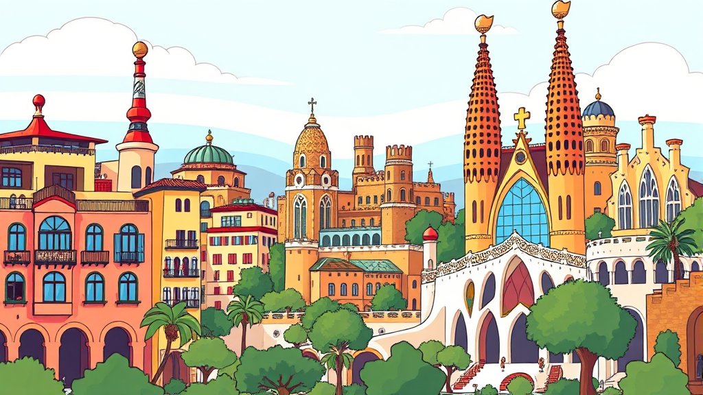 가우디 투어, 어떤 코스를 선택할까? (cartoon 스타일)