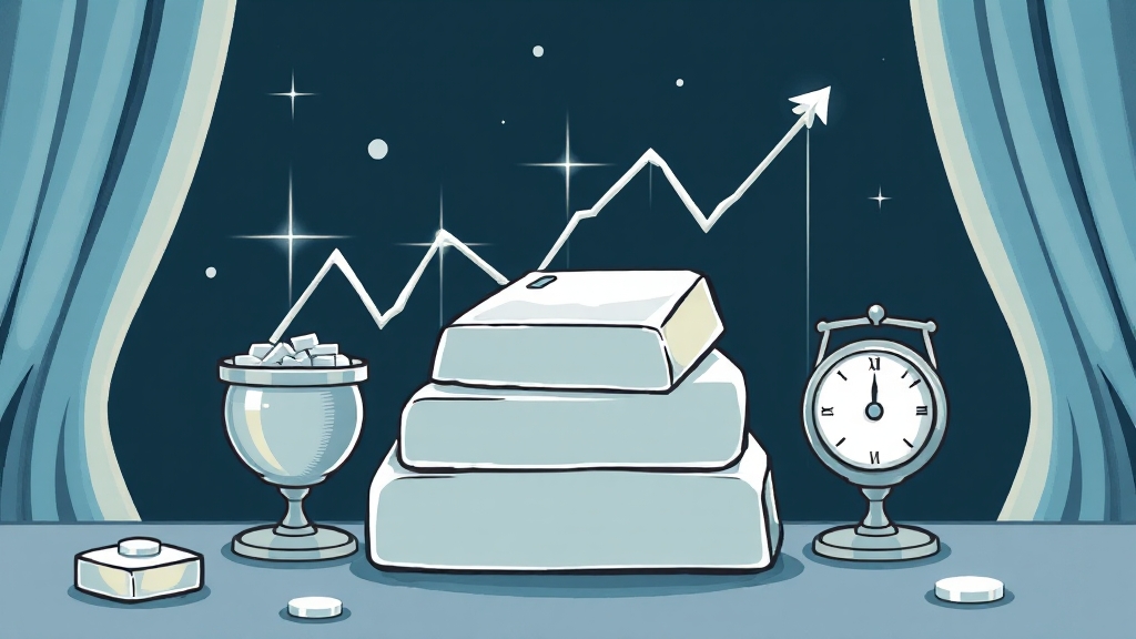 국내 및 국제 은 시세 비교 (cartoon 스타일)