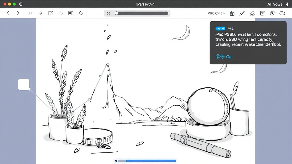 외장 SSD, 용량 부족 해결사? (illustration 스타일)