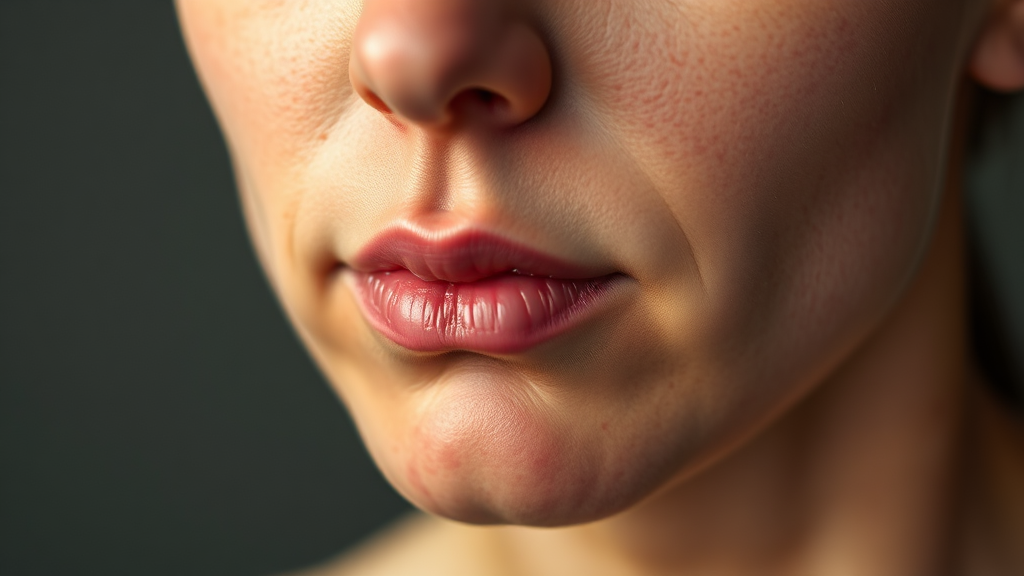 혈당 불균형이 피부에 미치는 영향 (realistic 스타일)