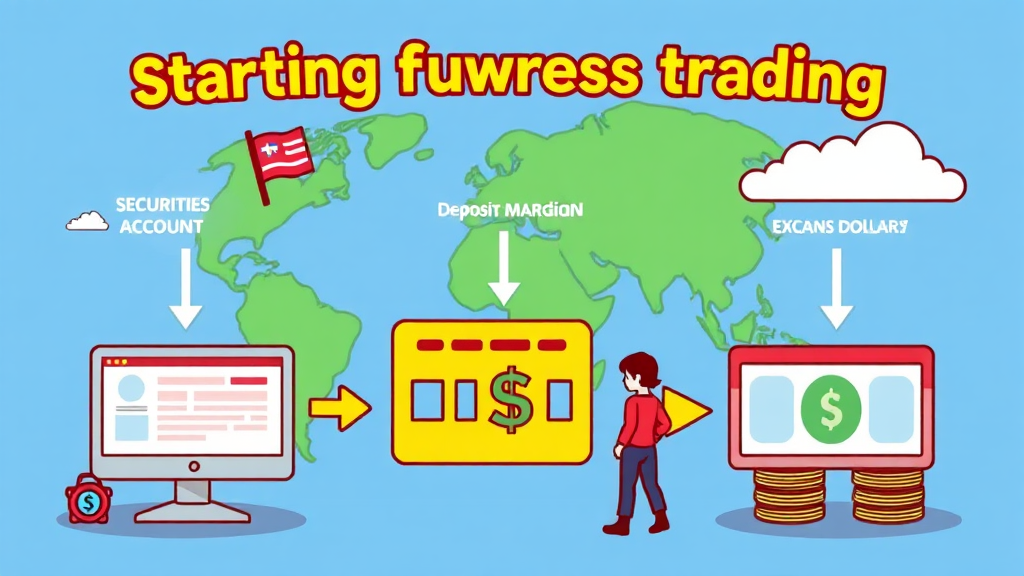 해외 선물 거래, 무엇부터 시작해야 할까? (cartoon 스타일)