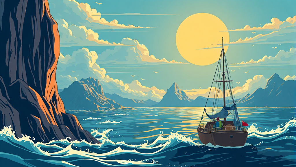 위기 속 투자 전략: 변동성 장세에서 기회 찾기 (illustration 스타일)