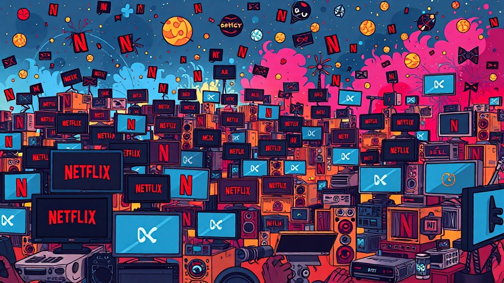 넷플릭스 요금제 선택 기준 (cartoon 스타일)