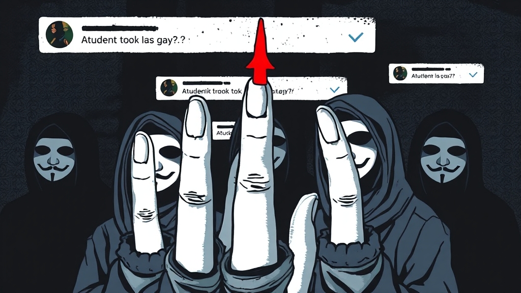 사이버 불링, 어디까지 범죄일까? (illustration 스타일)