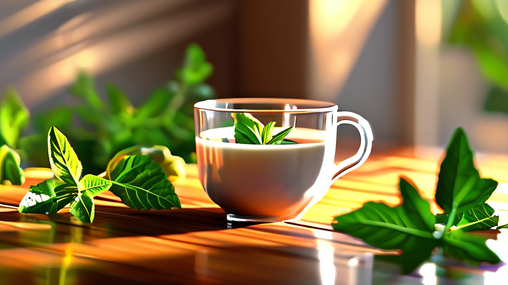 모링가차의 숨겨진 효능과 활용법 (realistic 스타일)