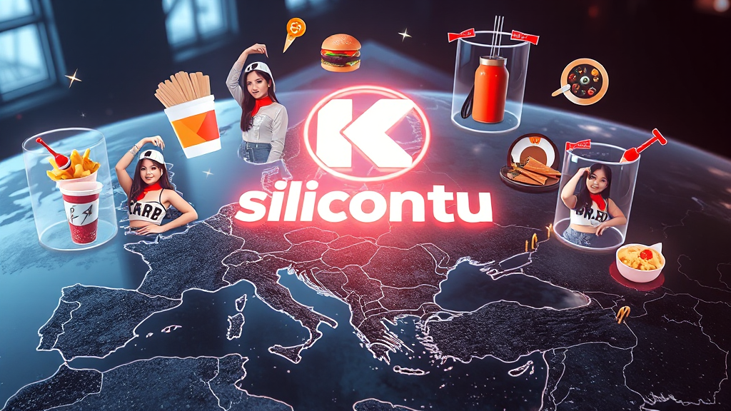 유럽 및 중동 시장 현황 (realistic 스타일)