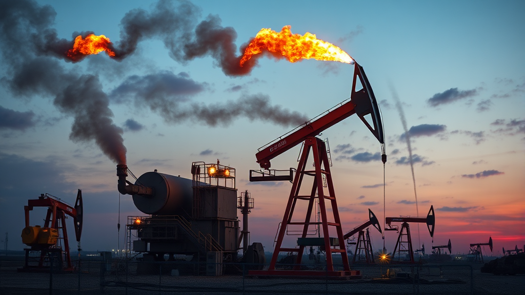 흥구석유, 중동 리스크에 주목해야 하는 이유 (realistic 스타일)