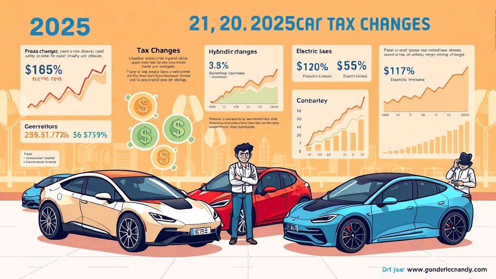 2025년 자동차세, 정책 변화에 주목하세요! (cartoon 스타일)
