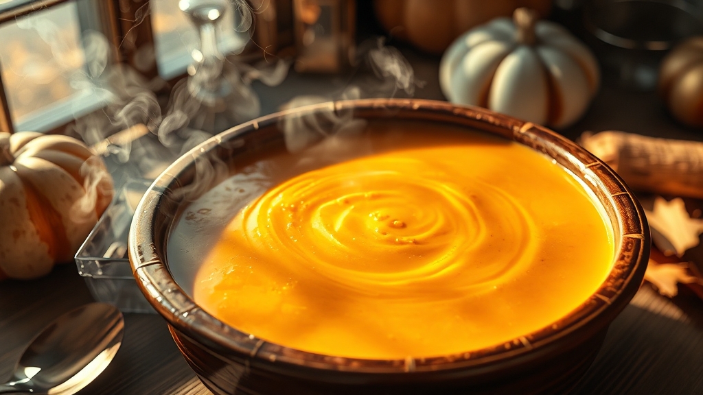 늙은 호박 요리 레시피 (realistic 스타일)