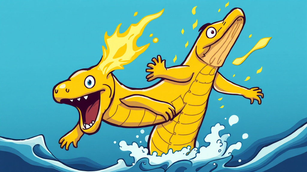 기력 회복 음식: 해산물 (장어) (cartoon 스타일)