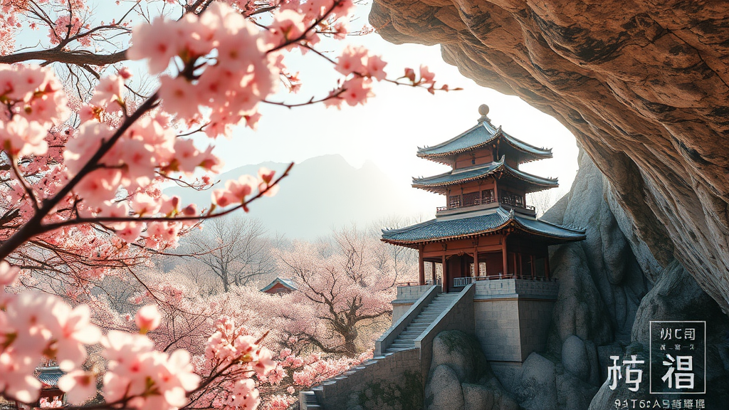 3월 충청북도, 봄의 시작을 알리는 여행지 (realistic 스타일)