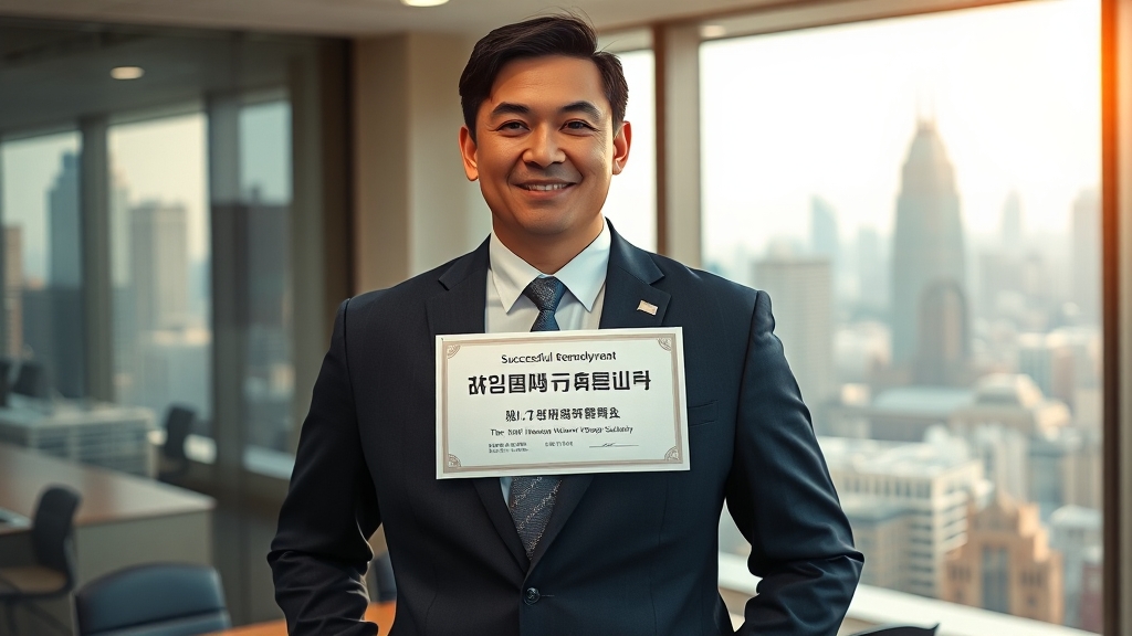 재취업 성공 시 추가 지원금 (realistic 스타일)