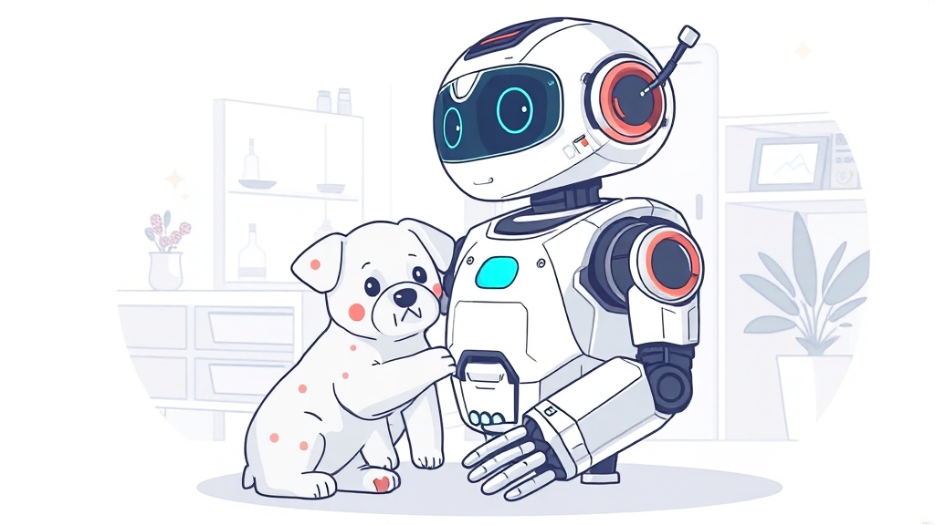 AI 로봇 구매 가이드 (illustration 스타일)