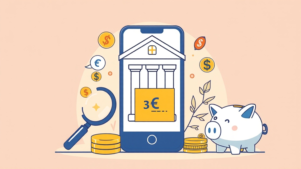 환전 수수료 절약 꿀팁 (illustration 스타일)