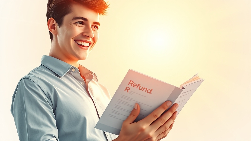 지방세 환급금 조회 및 신청 (realistic 스타일)