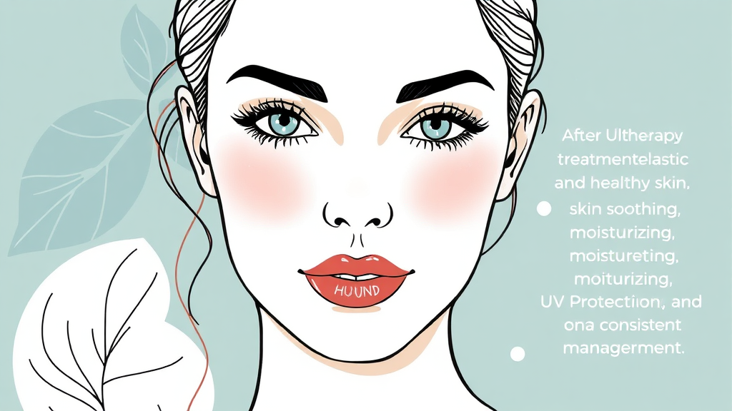 울쎄라 시술 후 관리, 비용만큼 중요해요 (illustration 스타일)