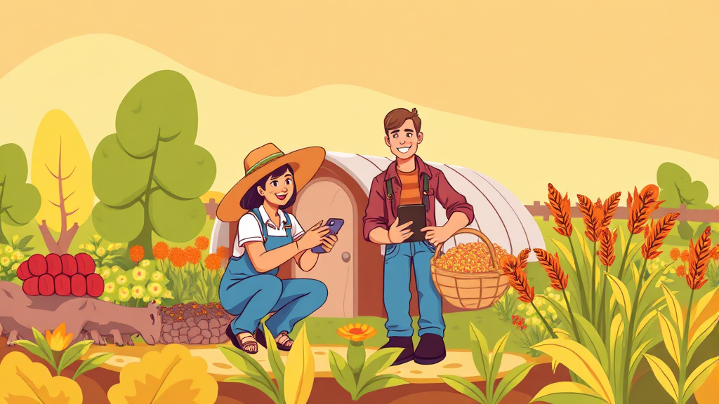 공익직불금 의무 교육: 대상, 이수 방법 및 불이익 (cartoon 스타일)