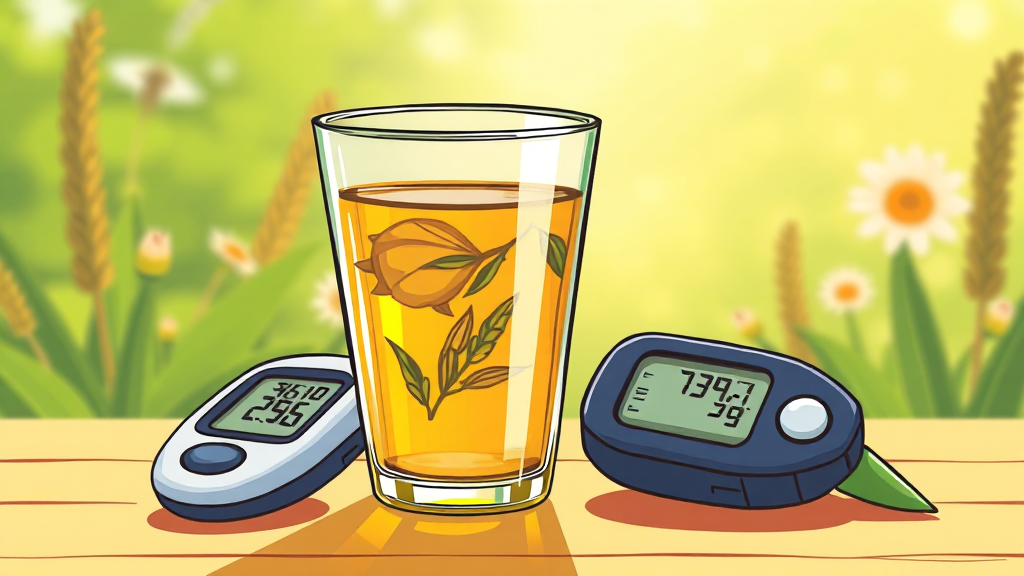 돼지감자차 & 보리차, 왜 좋을까? (cartoon 스타일)